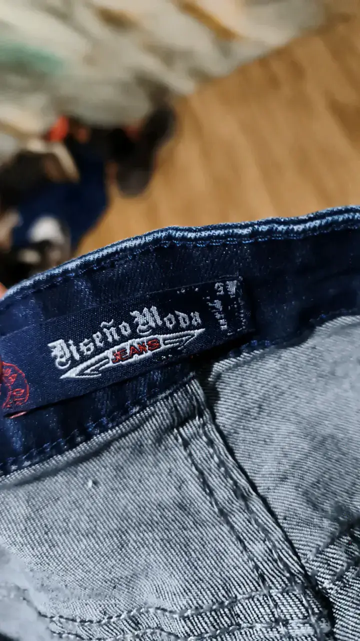 Jeans ajustados de mezclilla azul desgastados - 3