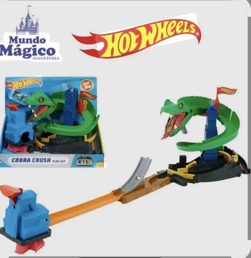 Pista de Juguete Hot Wheels Cobra Crush