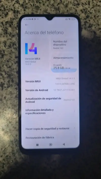 Xiaomi Redmi 10C 128GB Negro - miniatura 1