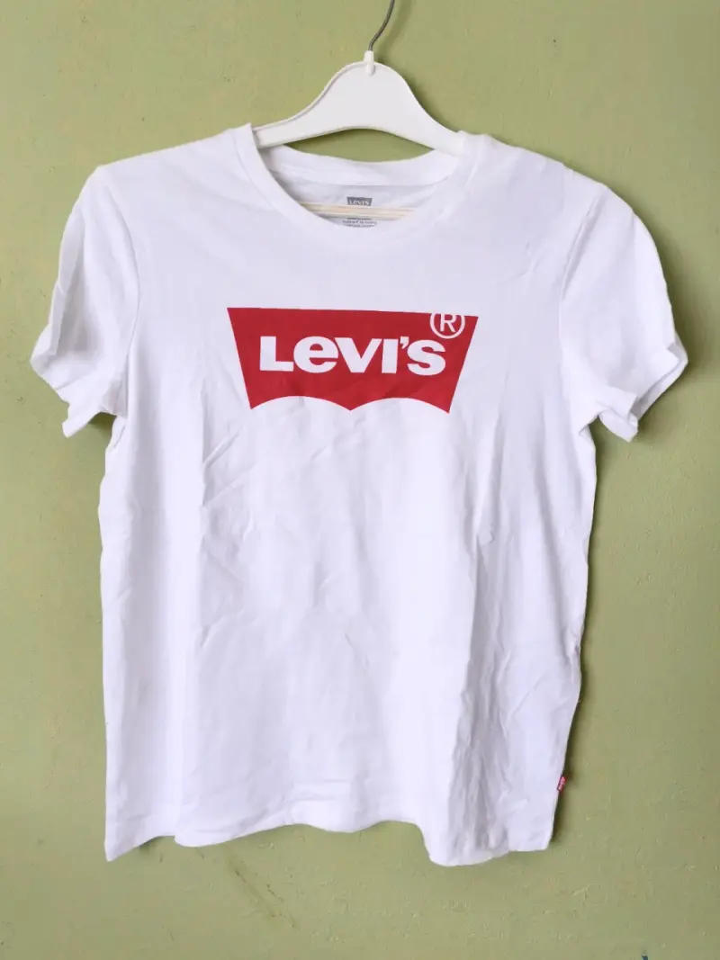 Polera Blanca Levi's Logo Rojo - 1