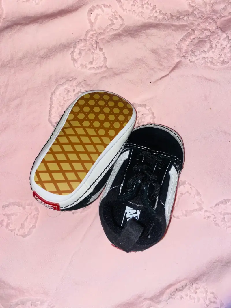 Gateadoras negras para bebé estilo Vans - 3