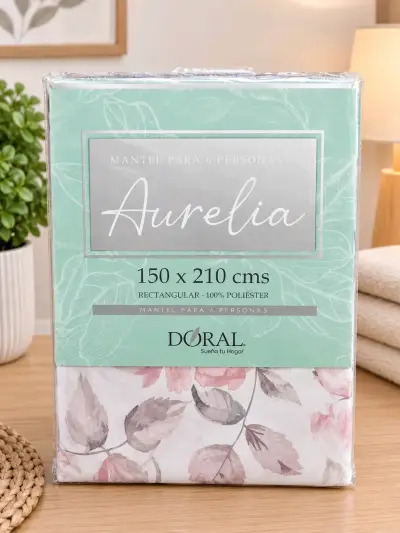 Mantel Doral Aurelia para 6 personas 150x210 cm - miniatura 1