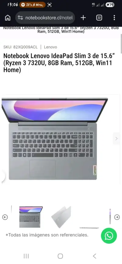 Notebook Lenovo IdeaPad Slim 3 de 15.6 pulgadas - miniatura 3