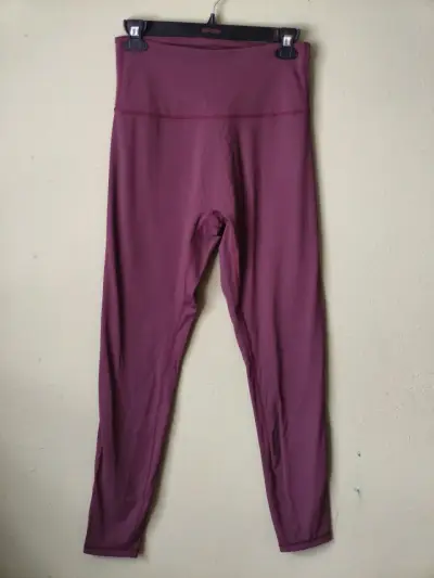 Leggings deportivos morados de cintura alta - miniatura 1