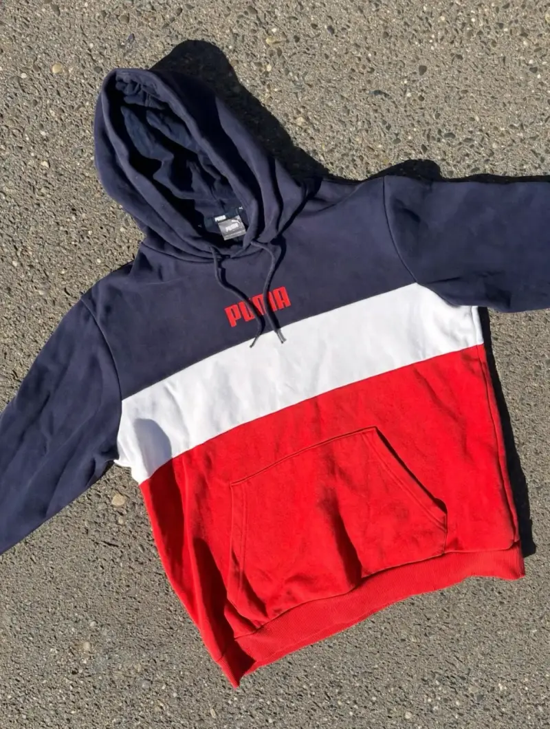 Polerón con capucha Puma tricolor unisex - 2