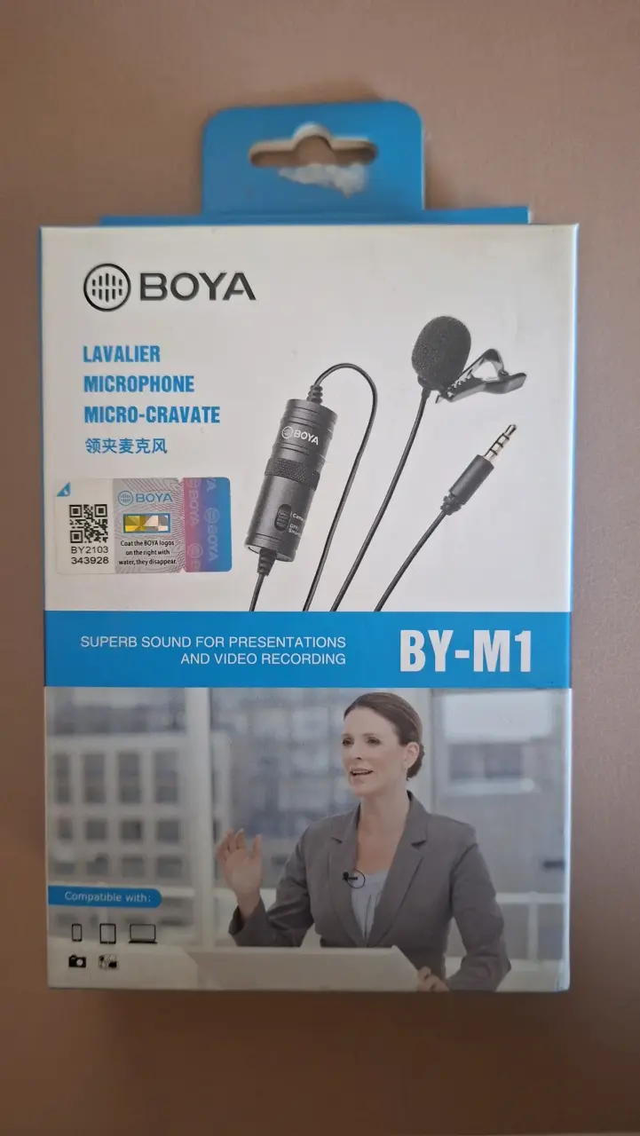 Micrófono Lavalier Boya BY-M1 para Presentaciones