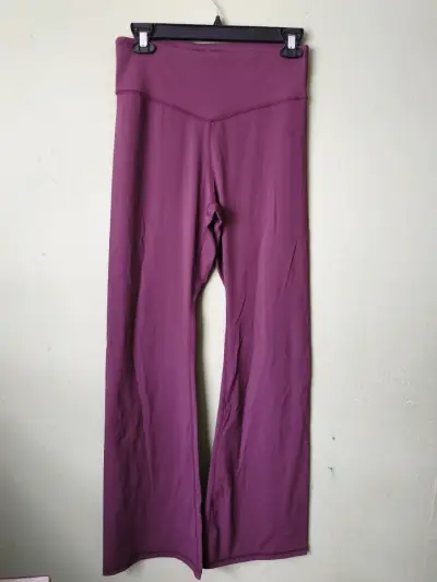 Calza de yoga burdeo para mujer - miniatura 1
