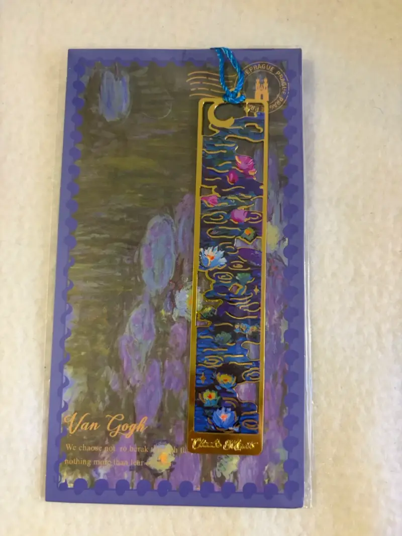 Marcapáginas de Metal Van Gogh con Diseño Floral - 2