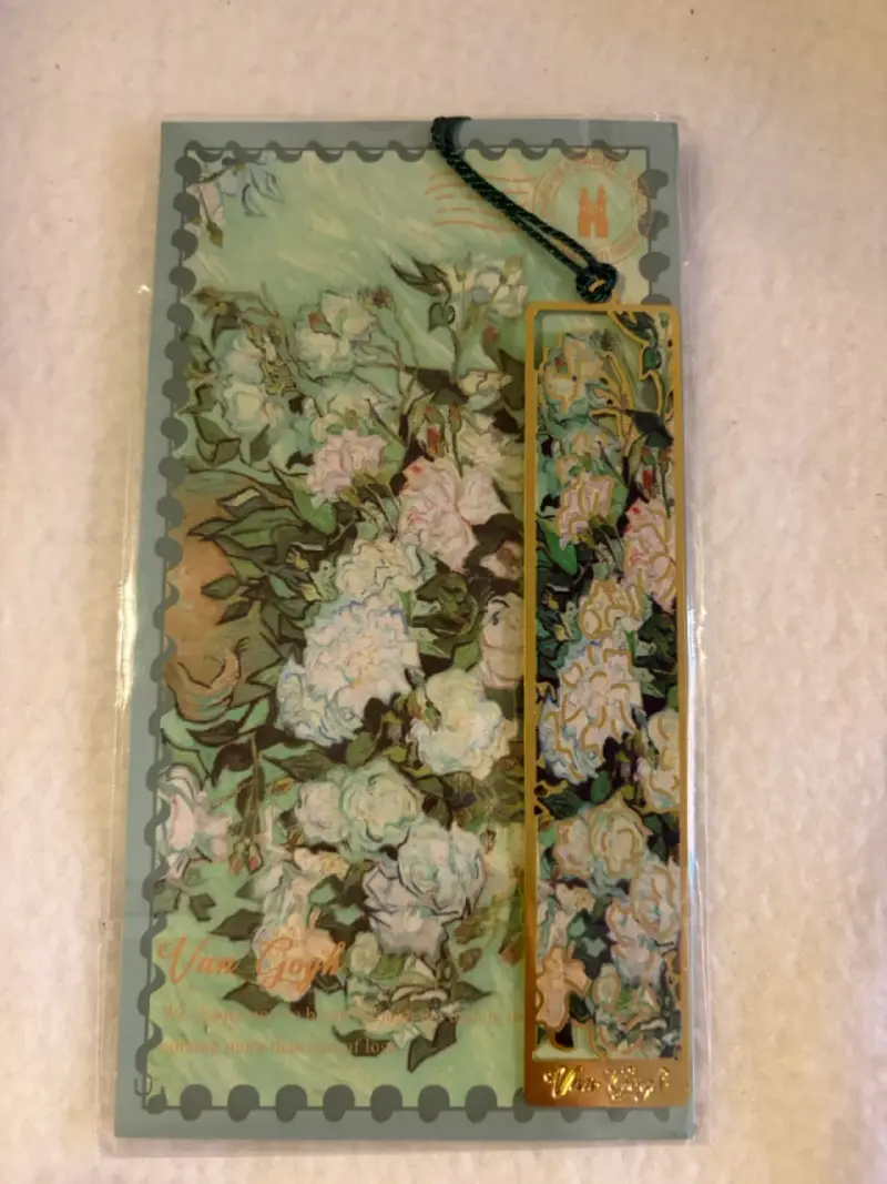 Marcapáginas de Metal Van Gogh con Diseño Floral - 4