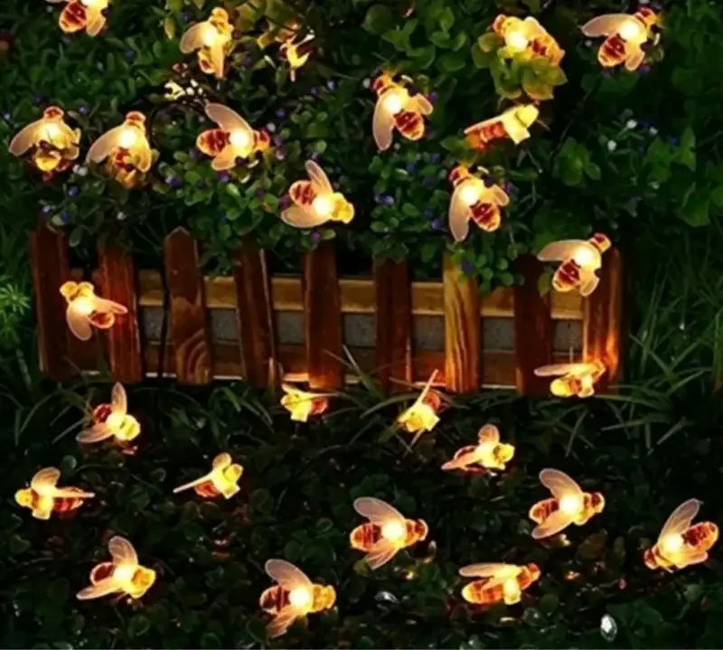 Luces solares decorativas de abejas para jardín - 1