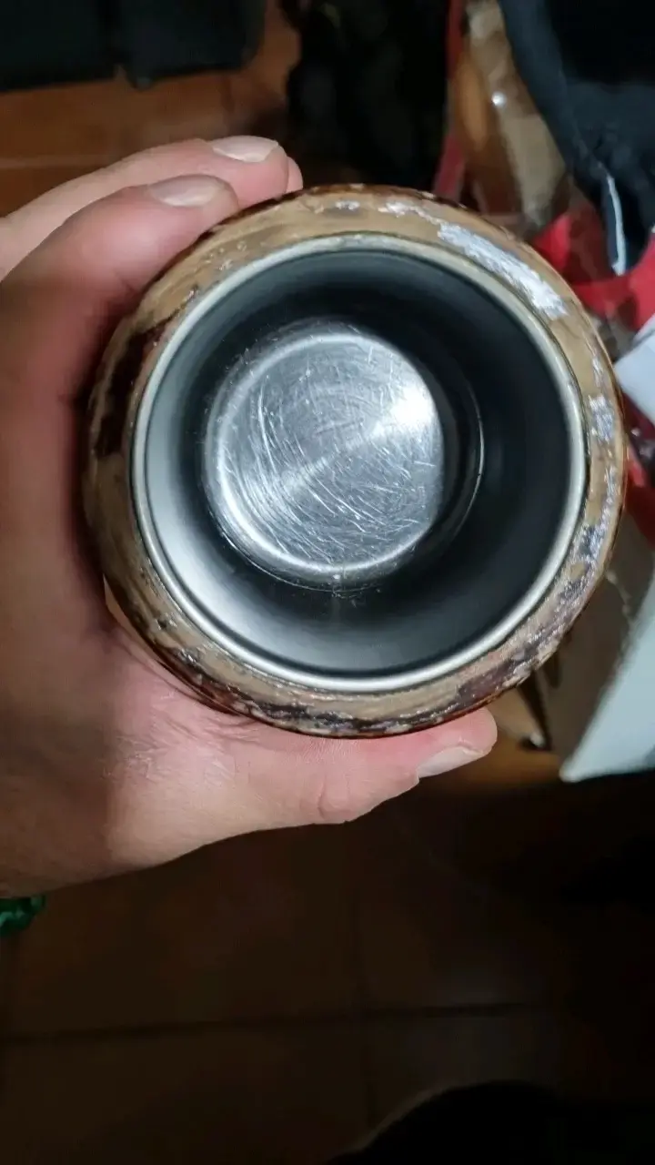 Mate de madera artesanal con interior de acero - 3