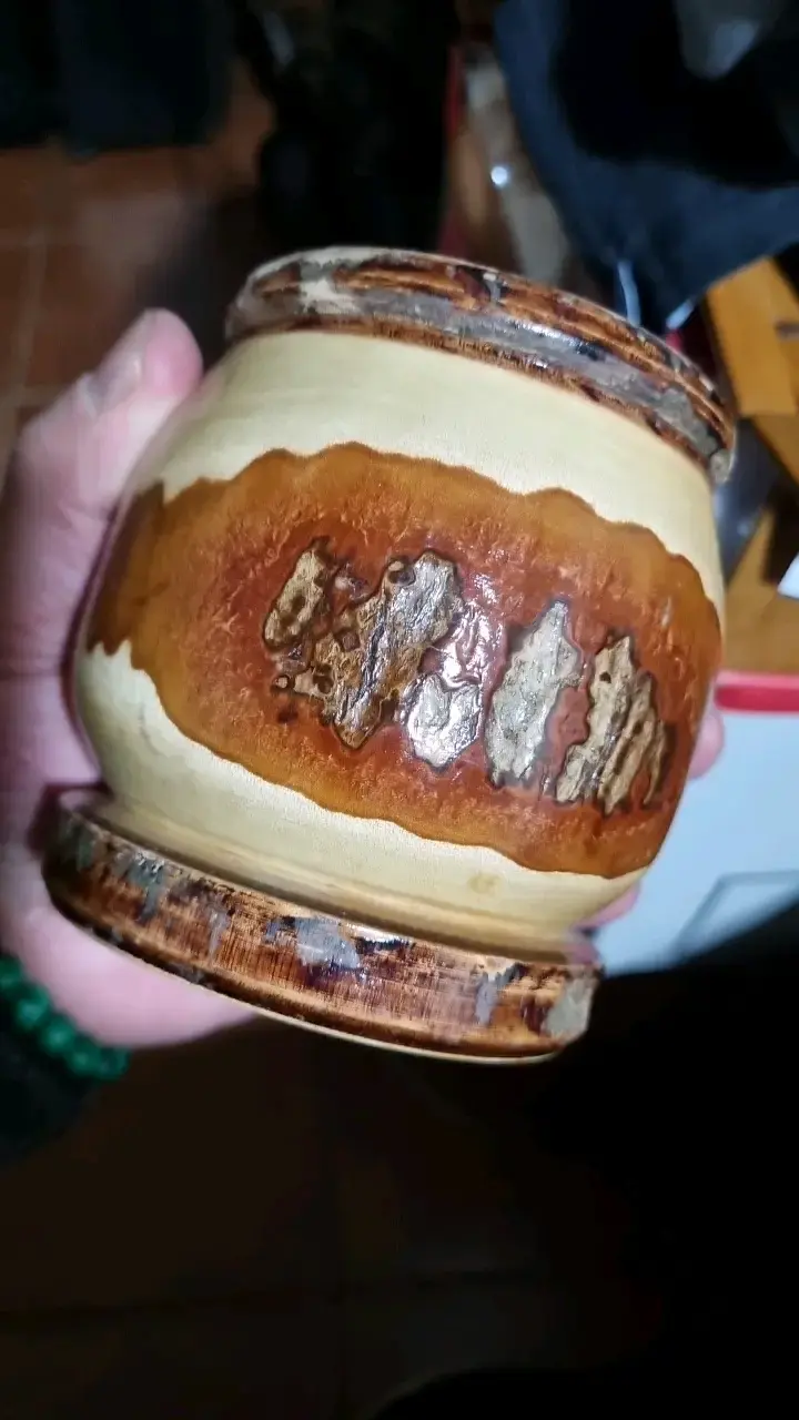 Mate de madera artesanal con interior de acero - 4