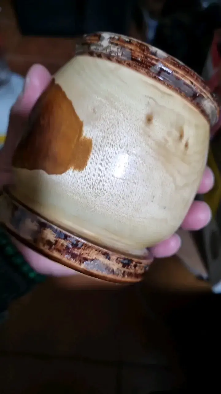 Mate de madera artesanal con interior de acero - 5