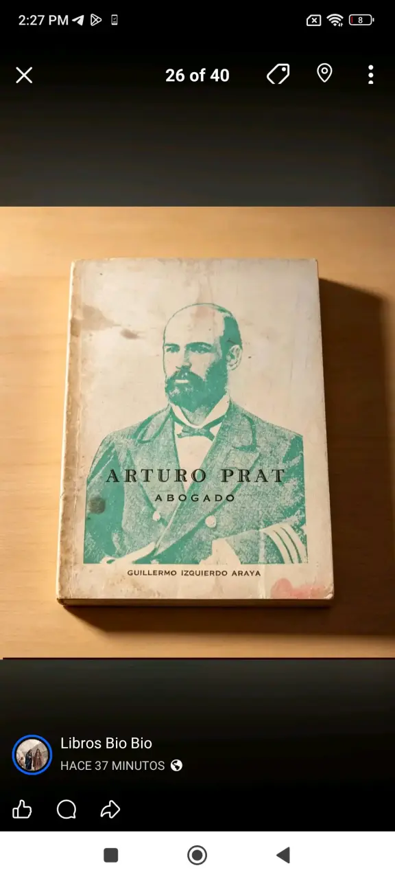 Libro 'Arturo Prat Abogado' por Guillermo Izquierdo Araya