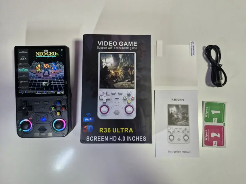 Consola Retro R36 Ultra 128GB – Pantalla HD 4.0" - 3