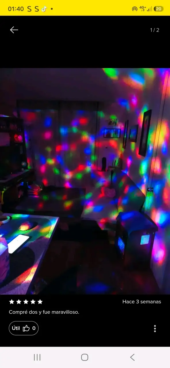 Ampolleta LED giratoria de colores - 2