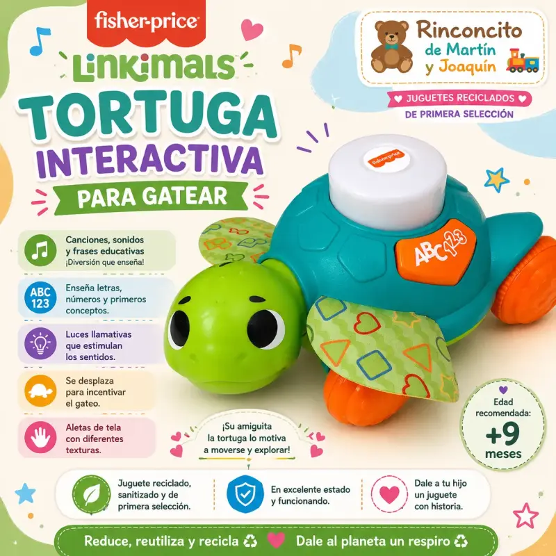 Tortuga interactiva para gatear Fisher-Price - 3
