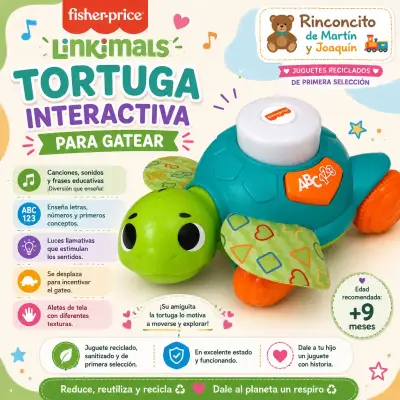 Tortuga interactiva para gatear Fisher-Price - miniatura 3