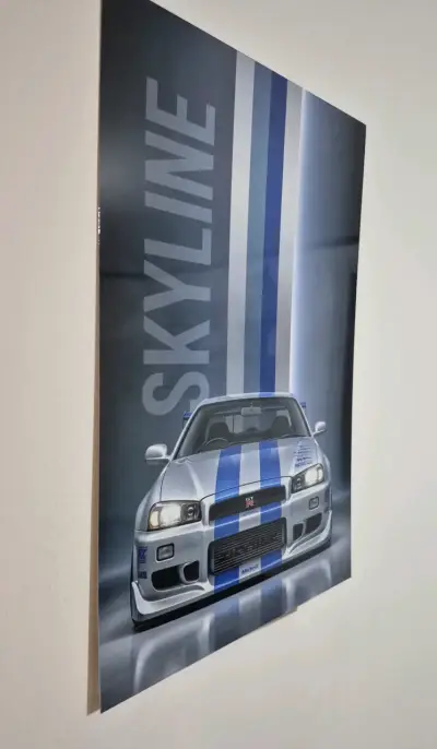 Póster Nissan Skyline GT-R R34 - miniatura 2