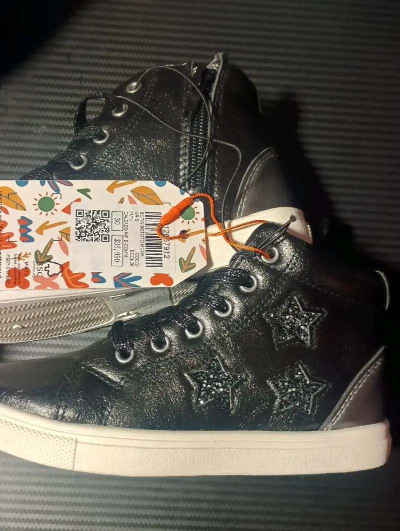 Zapatillas negras para niña Coogi con estrella N30 - 3
