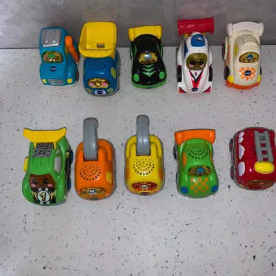 Lote de 10 autitos VTech Go! Go! Smart Wheels - miniatura 1
