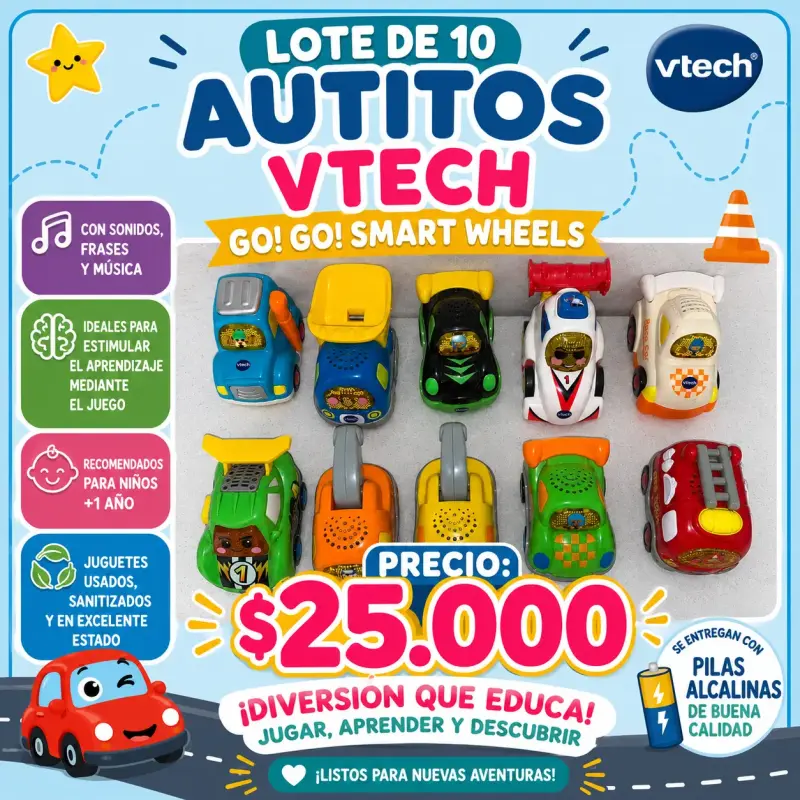 Lote de 10 autitos VTech Go! Go! Smart Wheels - 2