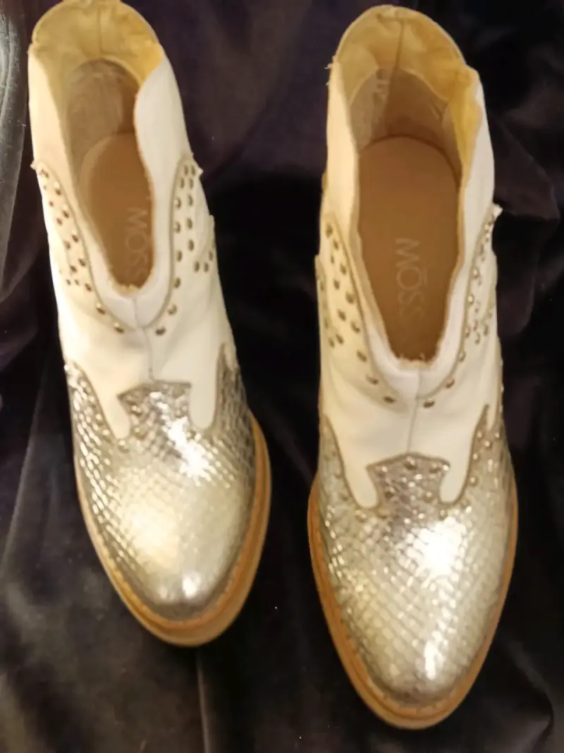 Botines vaqueros 100% cuero - 4