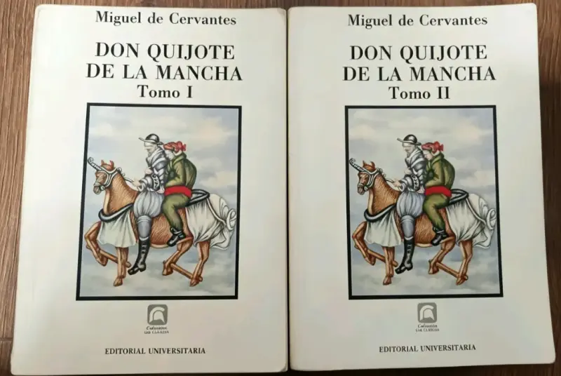 Set de libros Don Quijote de la Mancha Tomo I y II