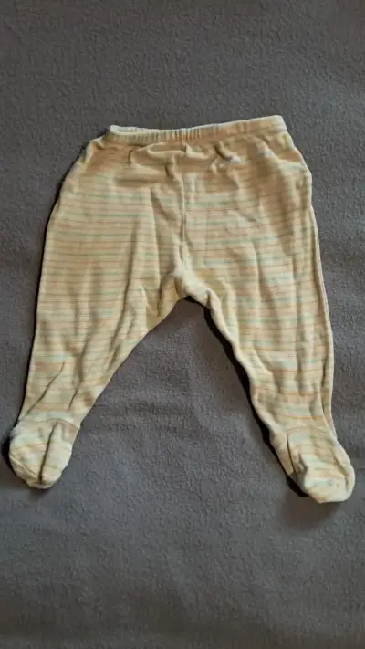 Conjunto de pantalones de bebé con pies - miniatura 1