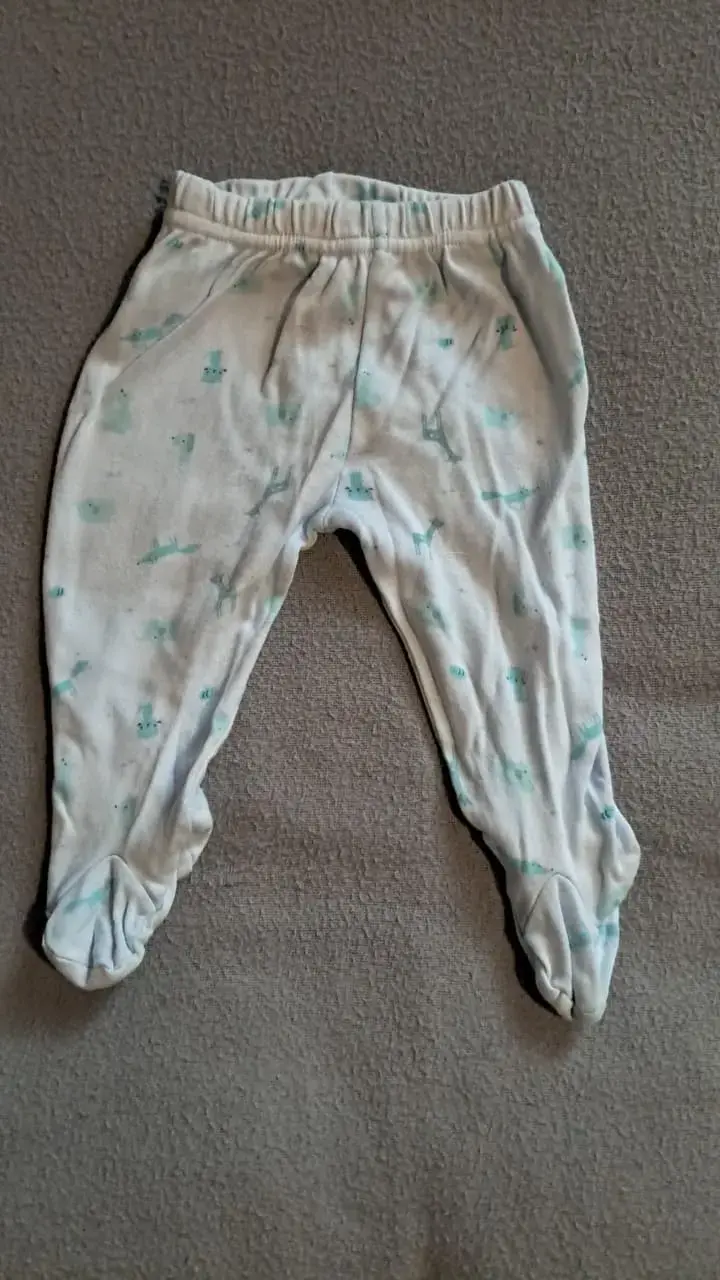 Conjunto de pantalones de bebé con pies - 2