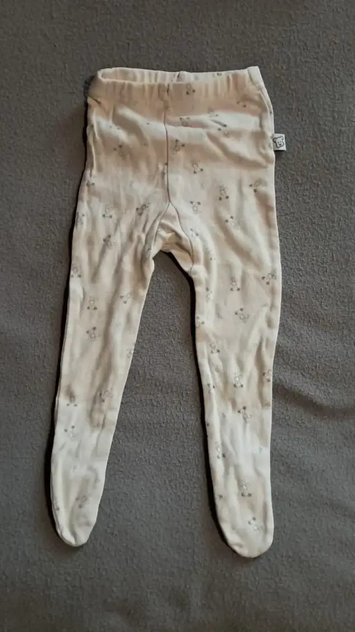Conjunto de pantalones de bebé con pies - 3