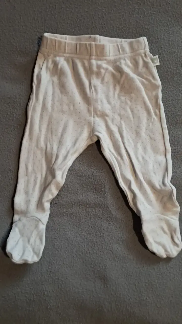 Conjunto de pantalones de bebé con pies - 4