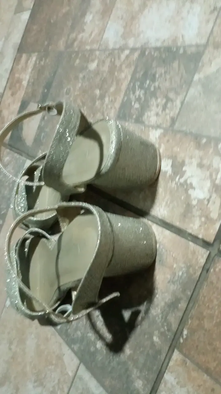 Sandalias de tacón alto brillantes para mujer - 3