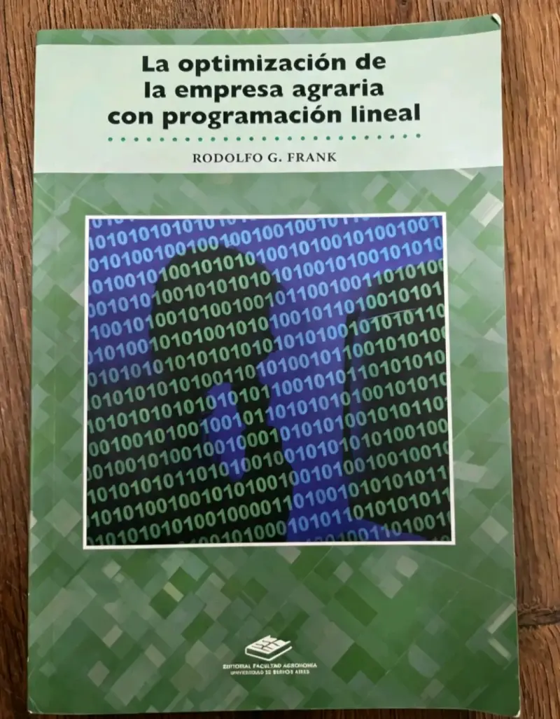 Libro sobre optimización agraria con programación lineal