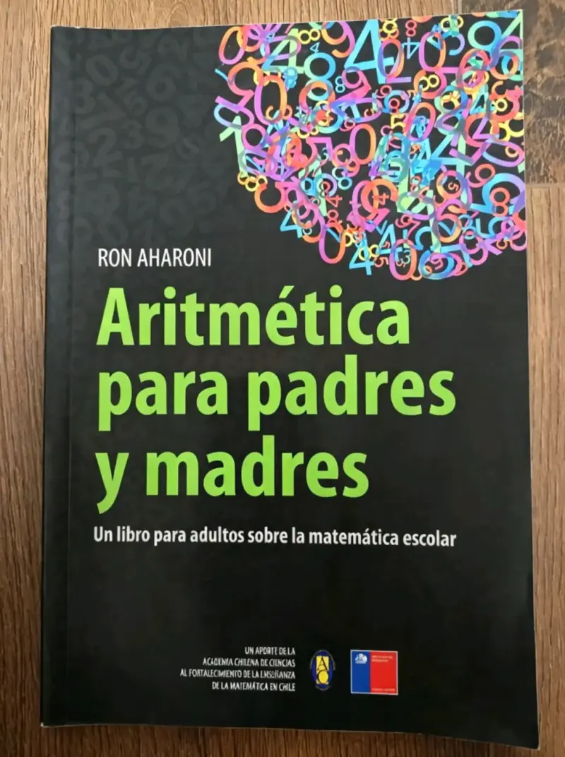 Libro Aritmética para Padres y Madres de Ron Aharoni