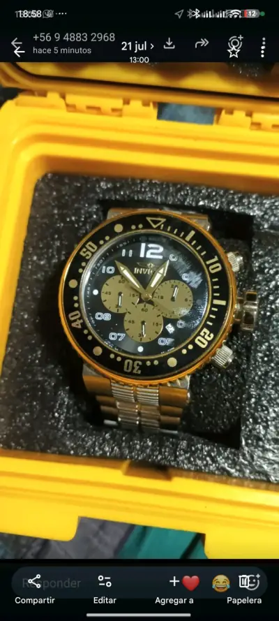 Reloj Análogo Invicta Hombre 25075 en Caja - miniatura 1