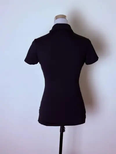 Polera Polo Negra Nike XS Dri-Fit Mujer - miniatura 3