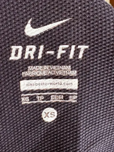 Polera Polo Negra Nike XS Dri-Fit Mujer - miniatura 4