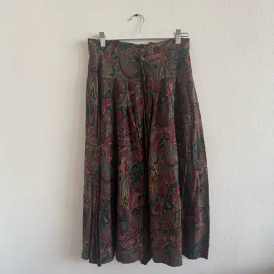 Falda larga estampada vintage Adolfo - miniatura 2