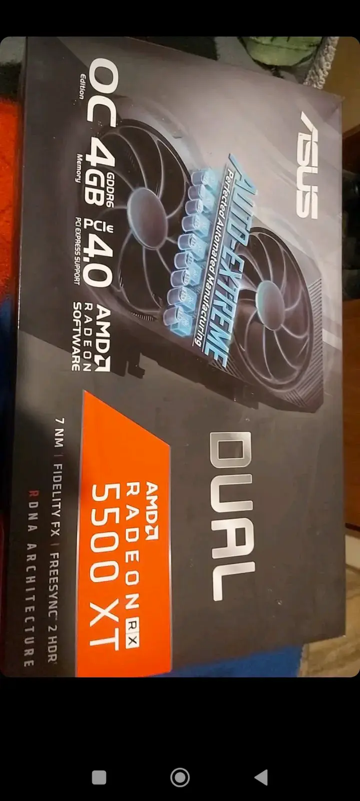 Tarjeta Gráfica ASUS Dual AMD Radeon RX 5500 XT