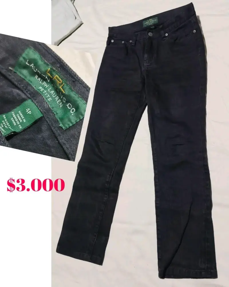 Jeans negros Ralph Lauren para mujer