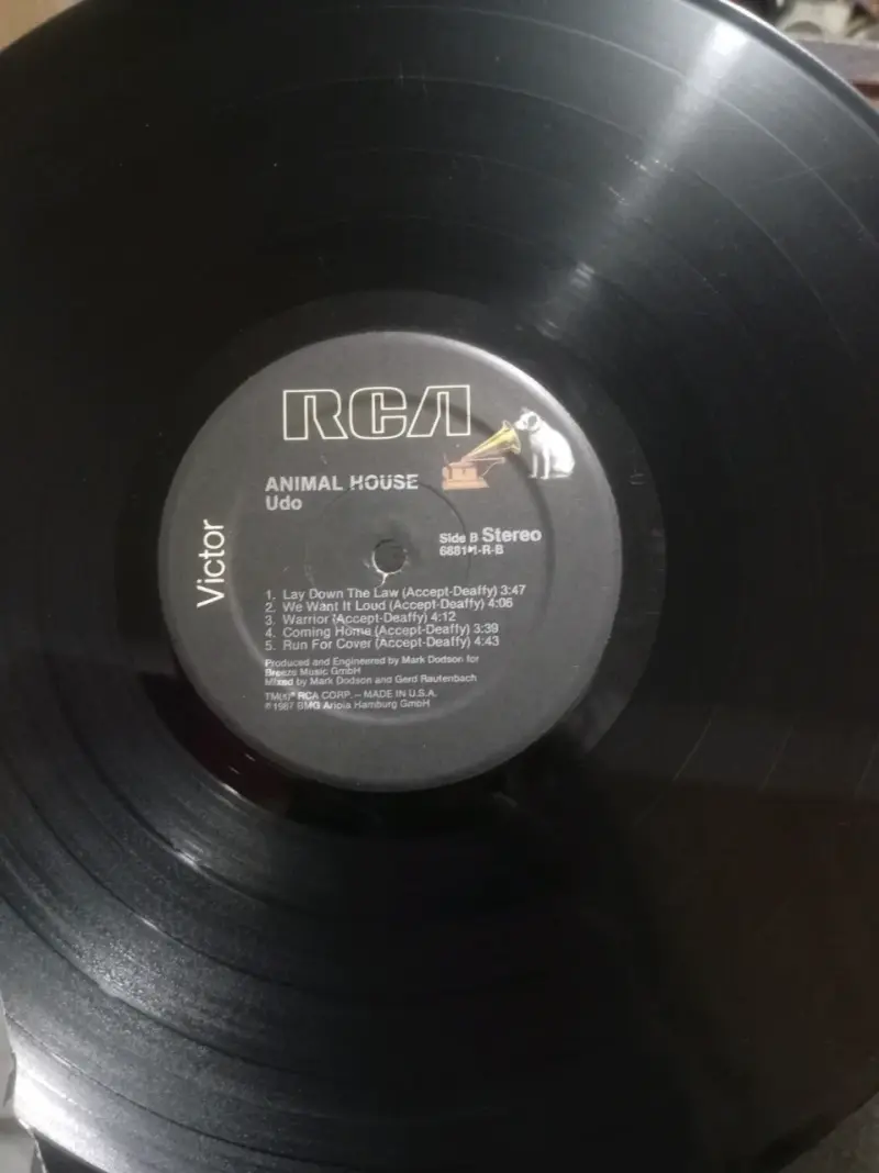 Vinilo UDO Animal House Edición RCA - 3