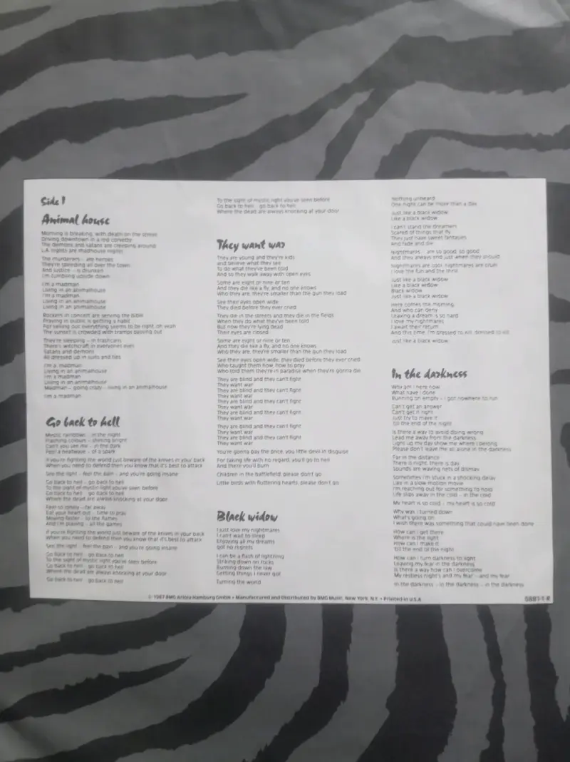 Vinilo UDO Animal House Edición RCA - 6