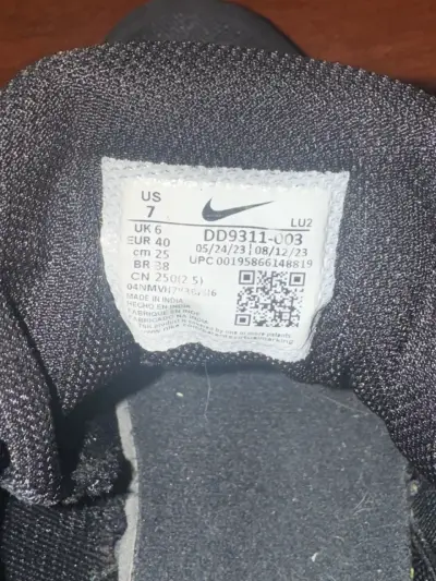 Zapatillas deportivas negras Nike DD9311-003 - miniatura 5
