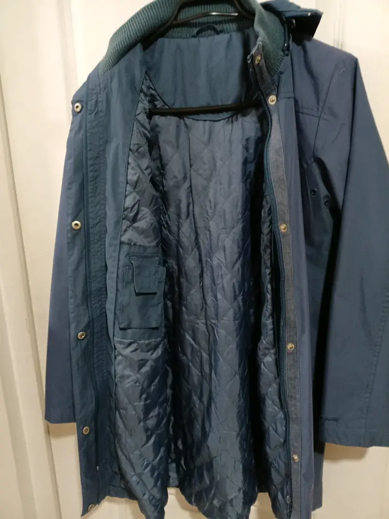 Chaqueta azul con capucha para mujer, talla "S" - 2