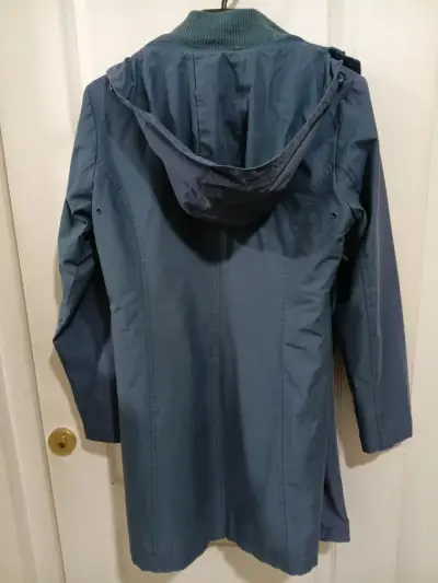 Chaqueta azul con capucha para mujer,  talla "S" - miniatura 3