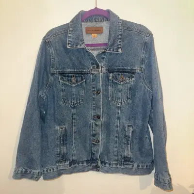 Chaqueta de mezclilla azul Port Authority para mujer - miniatura 1