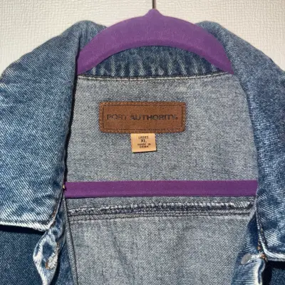 Chaqueta de mezclilla azul Port Authority para mujer - miniatura 4