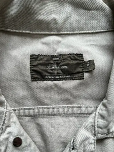 Chaqueta de mezclilla beige Calvin Klein - miniatura 4