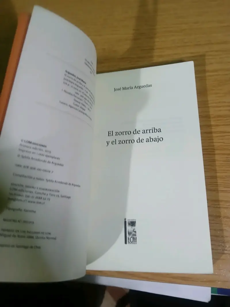 Libro 'El zorro de arriba y el zorro de abajo' de José María Arguedas - 2